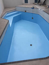 Swimming pool repair. Tooley holdings. plaster clad. repaint. chch